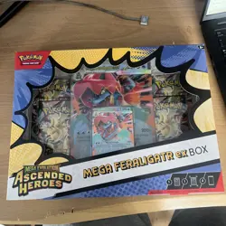 Pokemon TCG Mega Evolution Ascended Heroes Mega Feraligatr ex Box Fast Ship ✅ - Image 1