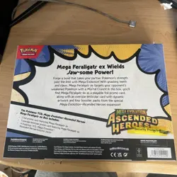 Pokemon TCG Mega Evolution Ascended Heroes Mega Feraligatr ex Box Fast Ship ✅ - Image 2