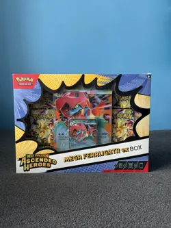 Pokemon TCG Mega Evolution Ascended Heroes Mega Feraligatr ex Box Fast Ship ✅ - Image 1