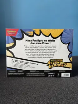 Pokemon TCG Mega Evolution Ascended Heroes Mega Feraligatr ex Box Fast Ship ✅ - Image 2