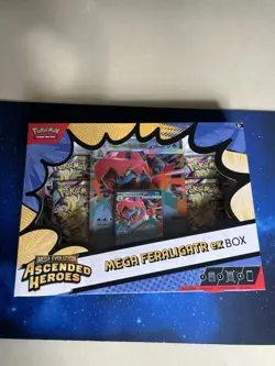 Pokemon TCG: Mega Evolution Ascended Heroes - Mega Feraligatr ex Box - Image 1