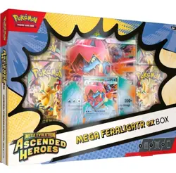 Pokemon TCG Mega Evolution Ascended Heroes Mega Feraligatr ex Box - Image 1