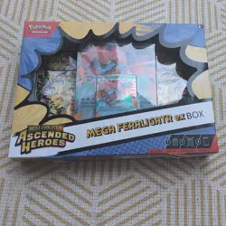 Pokemon TCG Mega Evolution Ascended Heroes Mega Feraligatr EX Box - New & Sealed - Image 1
