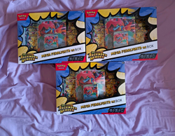 Pokemon TCG Mega Evolution Ascended Heroes Mega Feraligatr ex Box Lot of 3 - Image 1