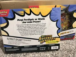 X2. Pokemon TCG Mega Evolution—Ascended Heroes Mega Feraligatr ex Box - Image 3