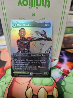 Miles Morales - Ultimate Spider-Man Borderless FOIL 0234 MTG SPM Nm/M *ON HAND* - Image 1