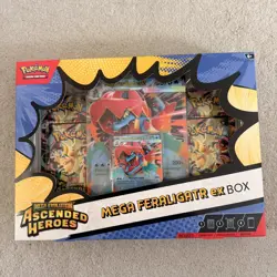 Pokemon TCG Mega Evolution - Ascended Heroes - Mega Feraligatr EX Box Brand New - Image 1