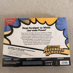 Pokemon TCG Mega Evolution - Ascended Heroes - Mega Feraligatr EX Box Brand New - Image 2