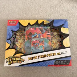 Pokemon TCG Mega Evolution - Ascended Heroes - Mega Feraligatr EX Box Brand New* - Image 1