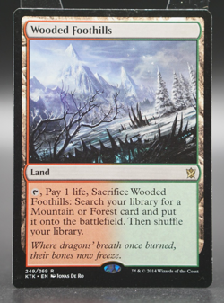 Magic The Gathering MTG Wooded Foothills Khans of Tarkir Regular 249 - Image 1