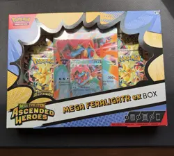 Pokemon TCG Mega Feraligatr ex Box Mega Evolution—Ascended Heroes - Image 1