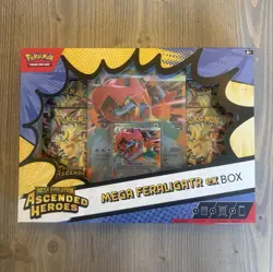 Pokemon TCG Mega Feraligatr ex Box Mega Evolution—Ascended Heroes English - Image 1