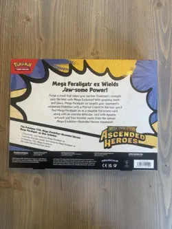 Pokemon TCG Mega Feraligatr ex Box Mega Evolution—Ascended Heroes English - Image 2