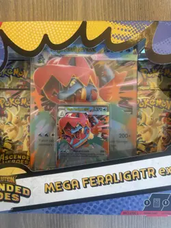 Pokemon TCG Mega Feraligatr ex Box Mega Evolution—Ascended Heroes English - Image 4