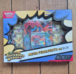 Pokemon TCG Mega Evolution-Ascended Heroes Mega Feraligatr ex Box/OPEN TO OFFERS - Image 1