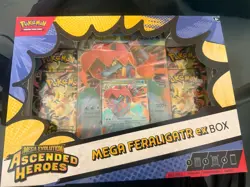 Pokemon TCG Mega Evolution—Ascended Heroes Feraligatr ex Box 1 Box Booster Promo - Image 1