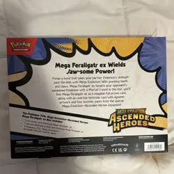 Pokemon TCG Mega Evolution—Ascended Heroes Mega Feraligatr ex Box Promo - Image 3