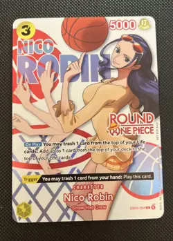 Nico Robin One Piece card game ROUND 1 Promo EB03-054 English - Image 1