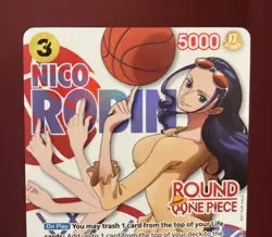 Nico Robin One Piece card game ROUND 1 Promo EB03-054 English - Image 3