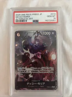 One Piece Card Game Gecko Moria Alternate Art PRB02-013 PSA 10 Japanese - Image 1