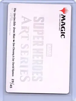 The Invincible Iron Man Art Card S Art Series: Marvel Super Heroes 29 NM - Image 2