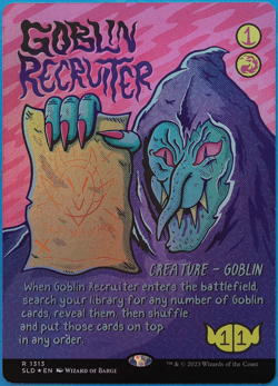 Goblin Recruiter (Secret Lair Promo) FOIL MINT MTG MAGIC CARD (503319) ABUGames - Image 1