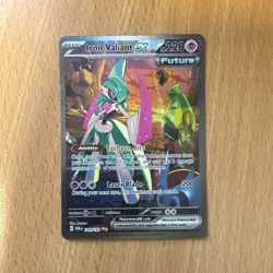 Pokemon TCG Iron Valiant EX Paradox Rift 249/182 Special Illustration Rare Card - Image 1