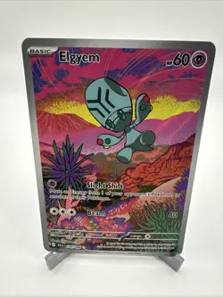Elgyem Black Bolt Illustration Rare Pokemon TCG Card 120/086 - Image 1