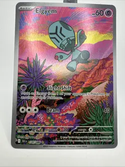 Elgyem Black Bolt Illustration Rare Pokemon TCG Card 120/086 - Image 2