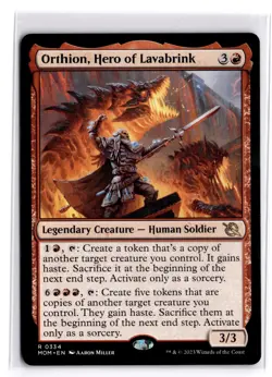 Orthion, Hero of Lavabrink 334 Rare March of the Machine Magic: The Gathering NM - Image 1