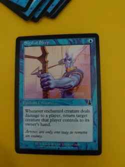 Sigil of Sleep. Enchant Creature. Urza's Destiny MTG Card. . - Image 1