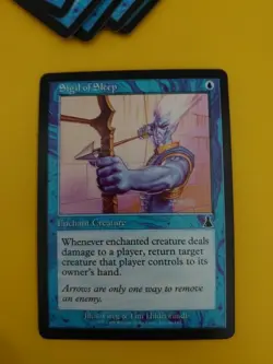Sigil of Sleep. Enchant Creature. Urza's Destiny MTG Card. . - Image 2