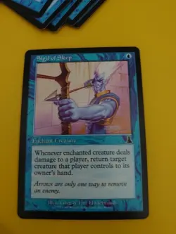 Sigil of Sleep. Enchant Creature. Urza's Destiny MTG Card. . - Image 3