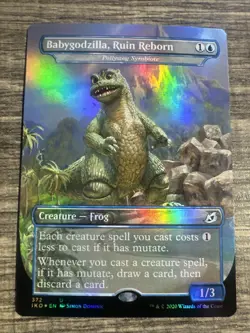 MTG Babygodzilla, Ruin Reborn FOIL Ikoria: Lair of Behemoths 372 NM - Image 1
