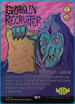 Goblin Recruiter (Secret Lair Promo) FOIL MINT MTG MAGIC CARD (503318) ABUGames - Image 1