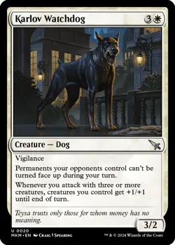 NM Foil - Karlov Watchdog [MKM - 20] Murders at Karlov Manor - Image 1