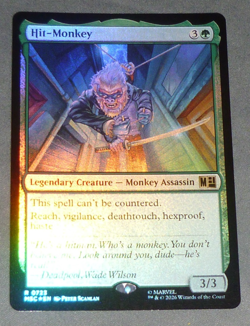 MTG Marvel Super Heroes Hit-Monkey 0723 Rare Foil Magic the Gathering - Image 1