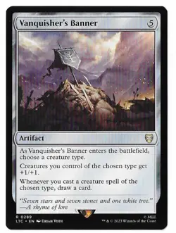 MTG Vanquisher's Banner Lord of the Rings Commander (LTC) Rare #0289 Unplayed - Image 1