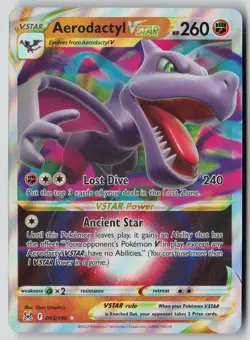 Aerodactyl VSTAR 093/196 Holo VSTAR Rare Lost Origin Pokemon Holo NM - Image 1