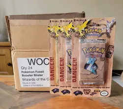 Pokemon Fossil Blister Booster Pack Set Factory Sealed Artwork MINT - Image 1