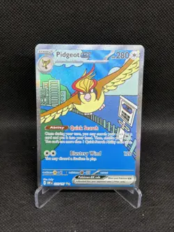 Pidgeot Ex#225/197-Pokemon SV03 Obsidian Flames-Special Illustration Rare NM - Image 1