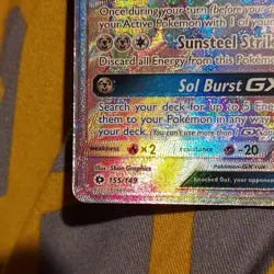 Solgaleo GX 155/149 SM Base Set Secret Rare Full Art Holo ENG - Image 3