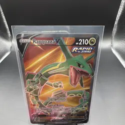 Pokemon Rayquaza V Full Art Rapid Strike 193/203 Evolving Skies Holo Eng 2021 - Image 1