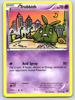 Trubbish 56/122 Common BREAKpoint Pokemon Near Mint - Image 1