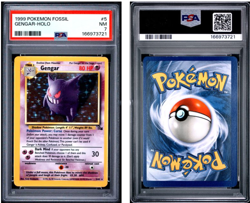 1999 POKEMON FOSSIL 5 GENGAR HOLO PSA 7 🔥 2026 CERT 👻 - Image 1