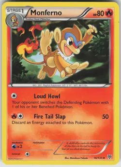 Monferno Uncommon Plasma Storm 16/135 Pokemon - Image 1