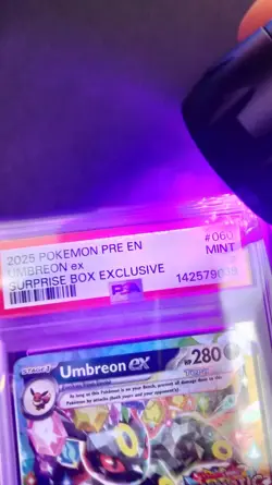 2025 Pokemon - Umbreon ex - (Prismatic Evolutions Stamp) 060/131 PSA 9 - Image 3