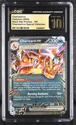 Charizard EX #196 Promo - CGC 10 PRISTINE Pokemon TCG (LOW POP 63) - Image 1