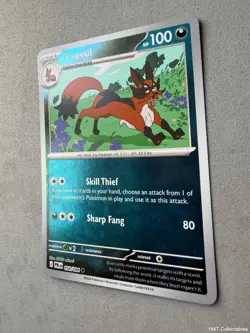 Pokemon TCG * Thievul 054/084 Uncommon Reverse Holo * ME Pitch Black NM - Image 2
