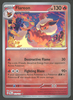 Pokemon TCG: Flareon 013/131 Prismatic Evolutions Masterball - Image 1